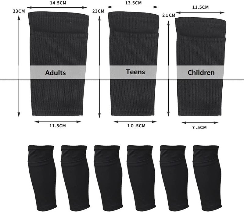 Hersent Soccer Shin Guard Sock,Leg Performance Support Football Compression Calf Sleeves with Pocket Can Holding Shin Pads,Comfort Breathable Youth Soccer Shin Guard Holders for Beginner or Elite Athlete - Image 3